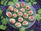 Smoked Salmon on Cucumber Rounds