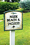 Nude Beach Sign