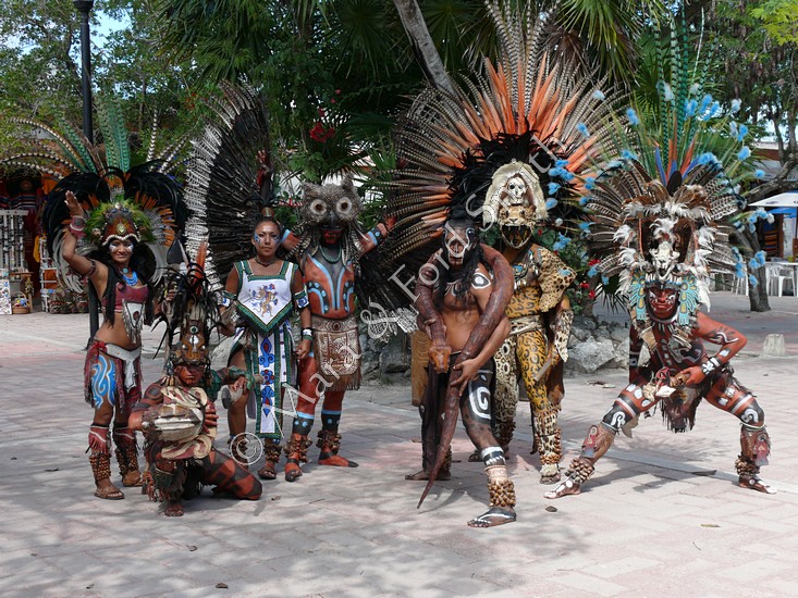 People at the Mayan Riviera